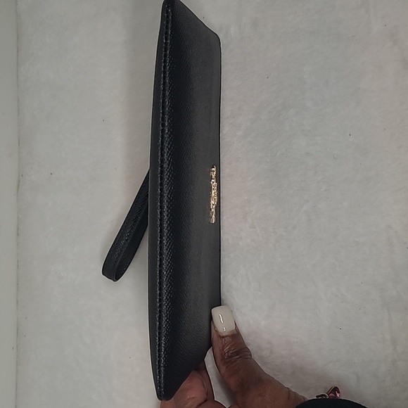 Coach Pebble Black Wristlet - Picture 8 of 12